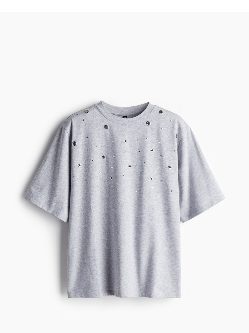 Short Sleeve Tee with Eyelet Detail